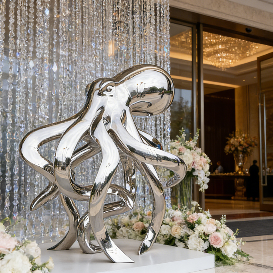 Octopus sculpture for entrance