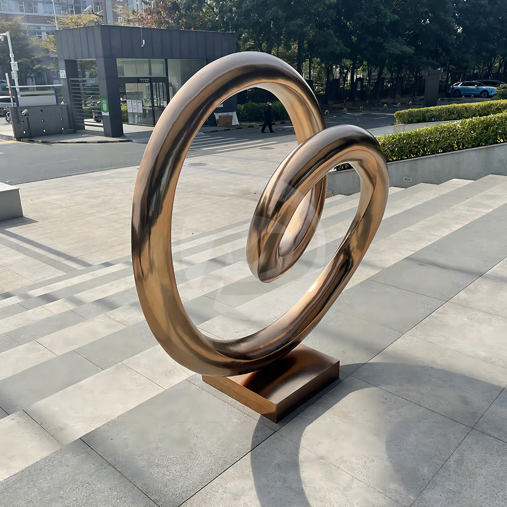 twisted circle sculpture