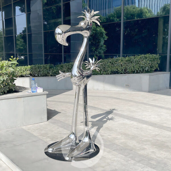 cartoon bird sculpture