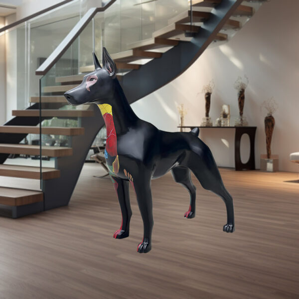 doberman sculpture