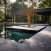 corten steel tree sculpture