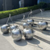 Stainless steel cherry sculpture for interior oudoor decor - Image 4