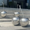 Stainless steel cherry sculpture for interior oudoor decor - Image 6
