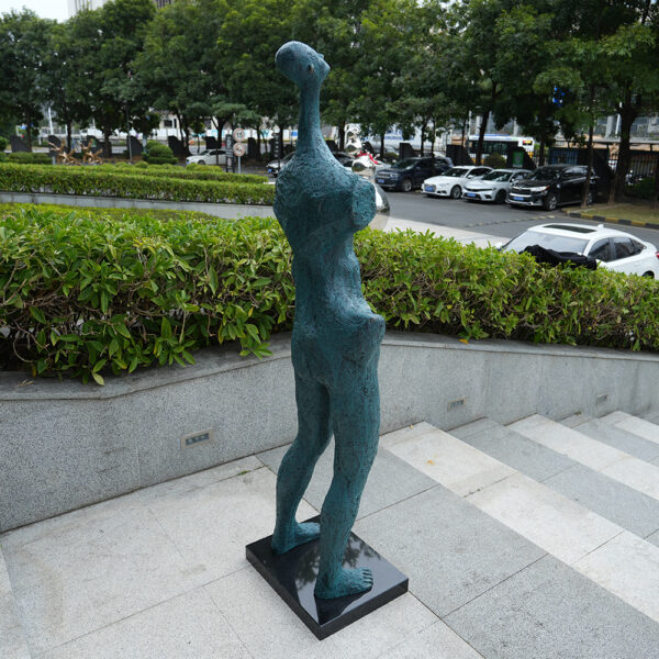 Modern Abstract Fiberglass Sculpture for Interior Decoration – Artistic Female Form - Image 3