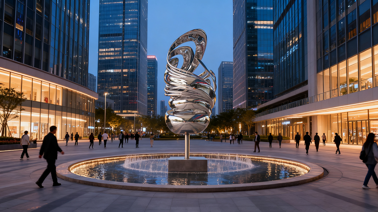 steel abstract sculpture 0930-1