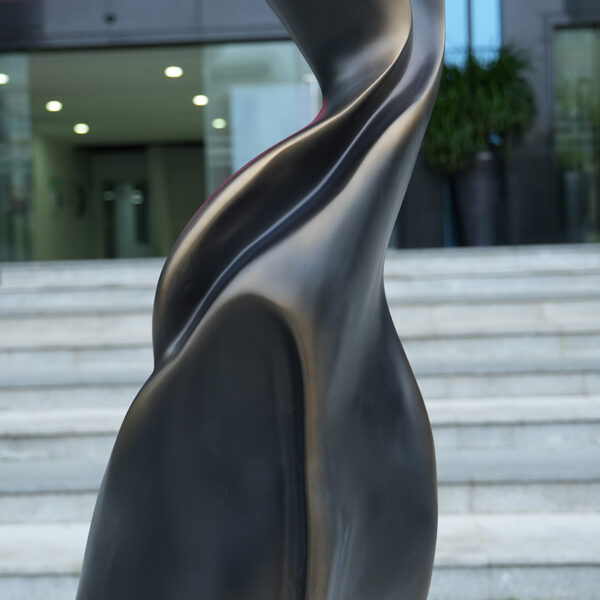 Fiberglass Abstract Sculpture | Bronze Modern Art Decor for Luxury Interiors - Image 4