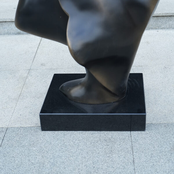 Fiberglass Abstract Sculpture | Bronze Modern Art Decor for Luxury Interiors - Image 6
