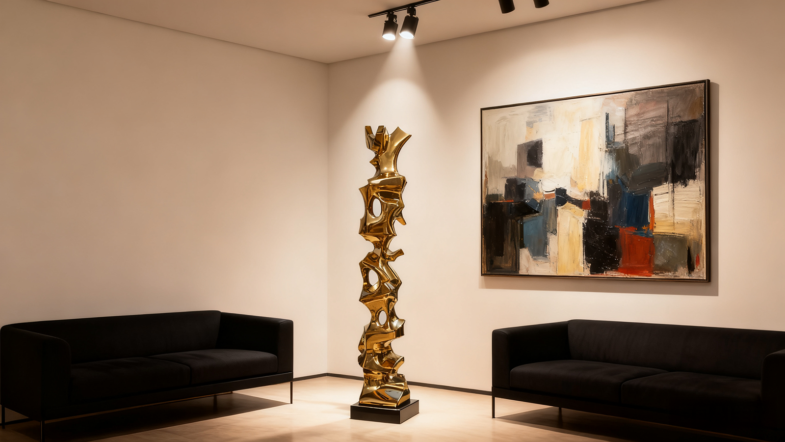 Steel table sculpture M