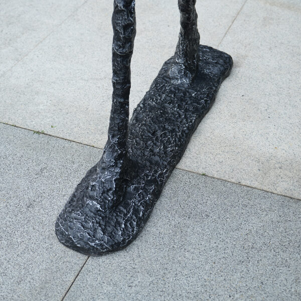 Fiberglass Walking Man Sculpture | Modern Abstract Art Statue for Interior Decoration - Image 5