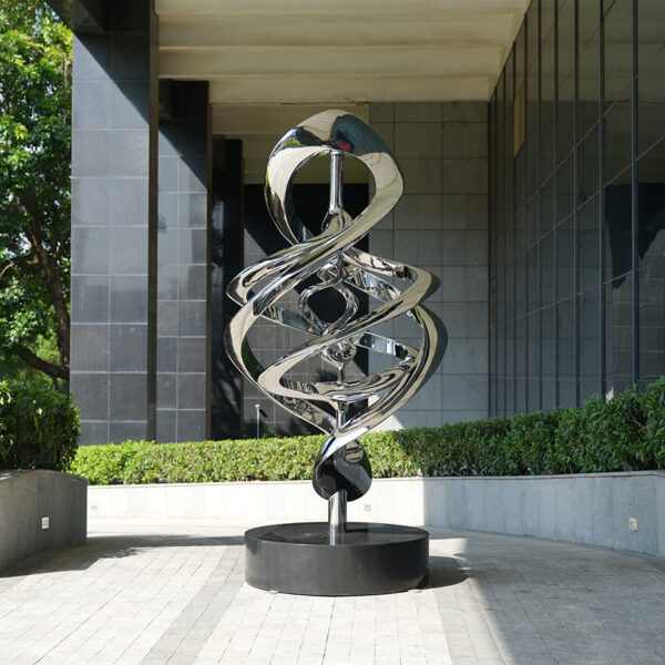 stainless steel outdoor sculpture 1021-2