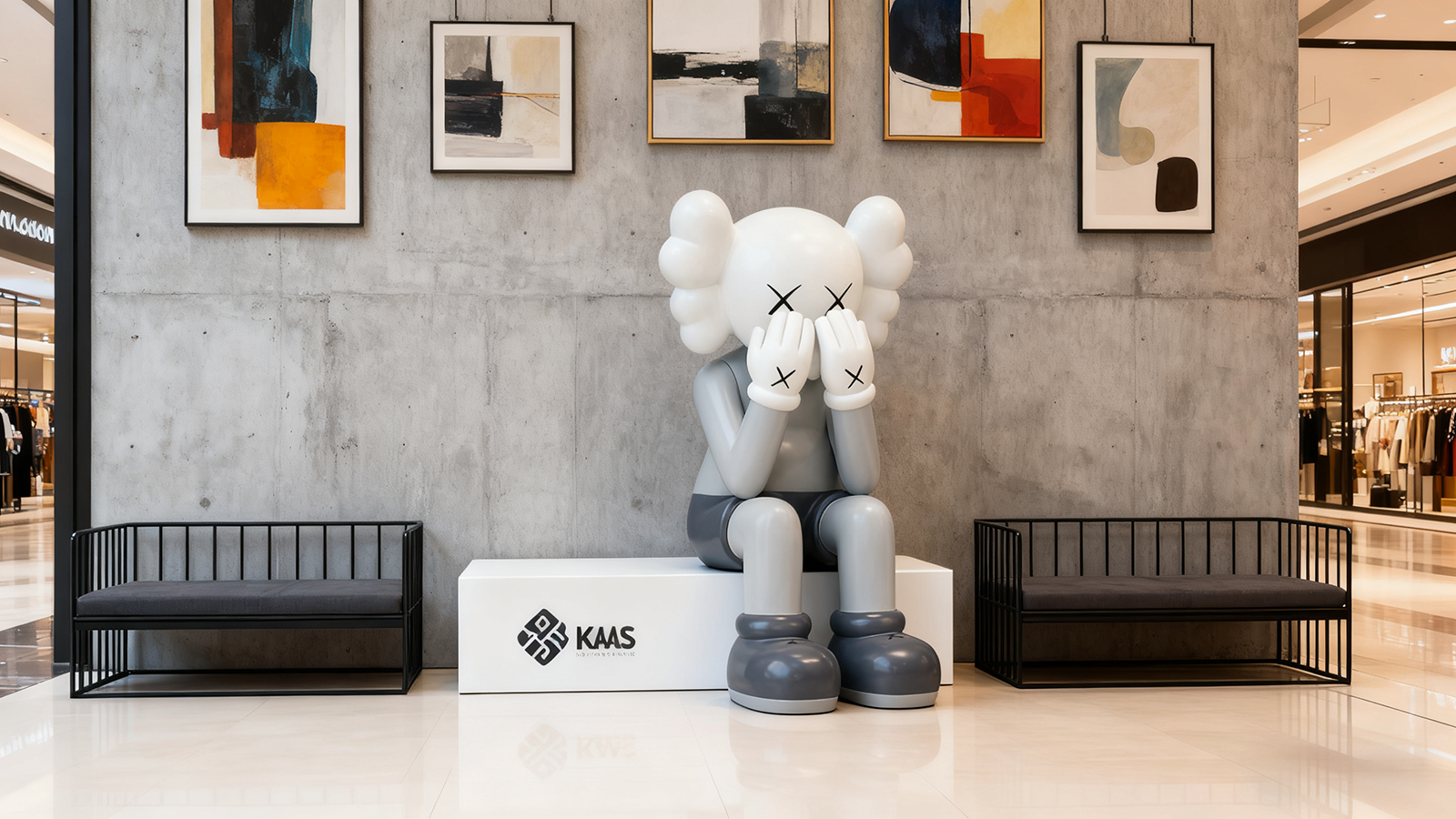 fiberglass cartoon sculpture M