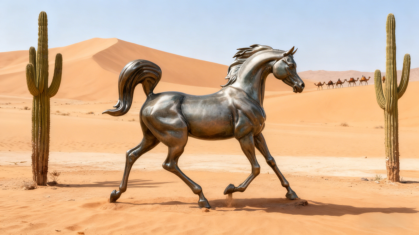Arabian Horse Sculpture 1