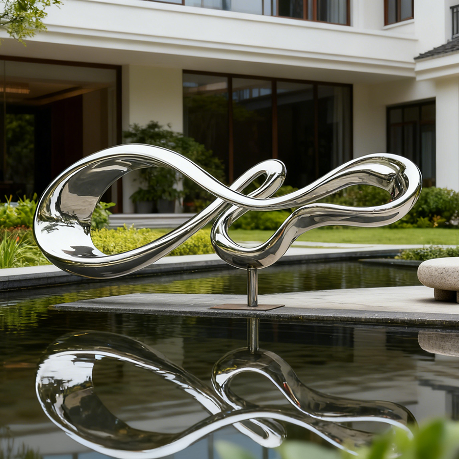 Infinity Stainless Steel Sculpture 6