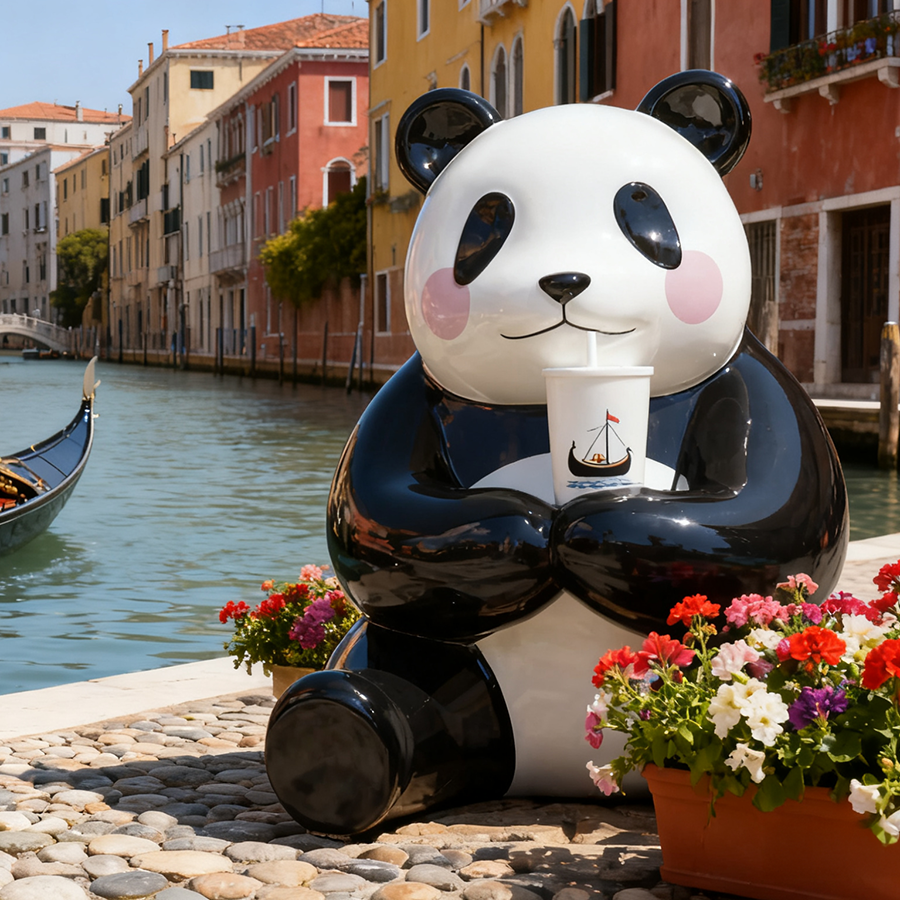 Panda sculpture 1031-7