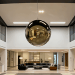 90 cm Stainless Steel Golden Ball Sculpture | Luxury Mirror Polished Metal Artwork for Modern Interiors