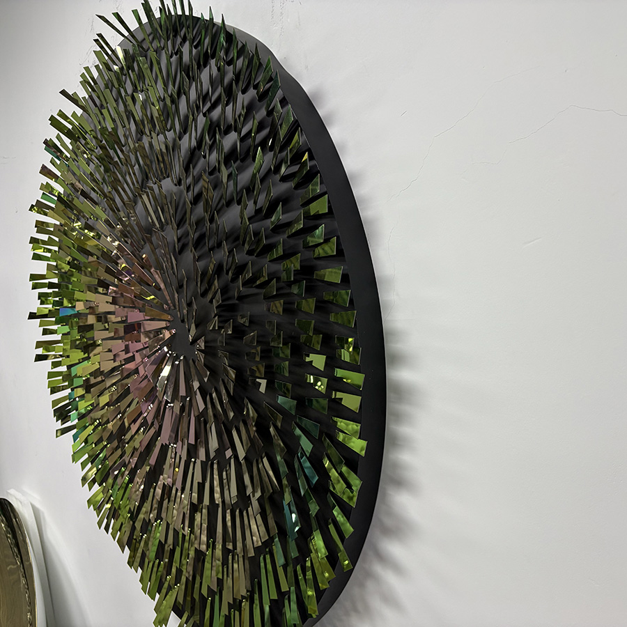 Stainless Steel Wall Art Sculpture 125 cm | Modern Abstract Metal Artwork for Interior Decoration - Image 3