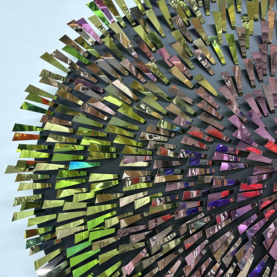 Stainless Steel Wall Art Sculpture 125 cm | Modern Abstract Metal Artwork for Interior Decoration - Image 4