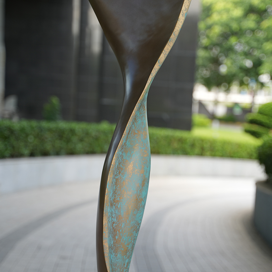 Ribbon Metal Sculpture 3