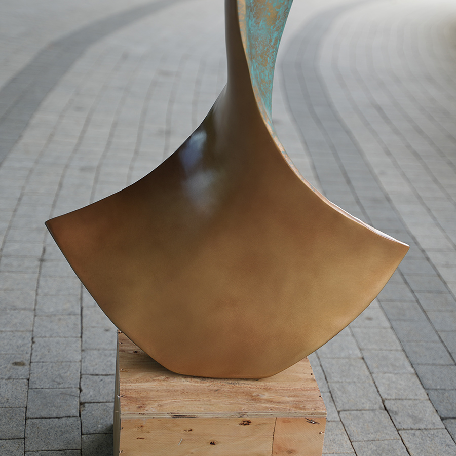 Ribbon Metal Sculpture 4