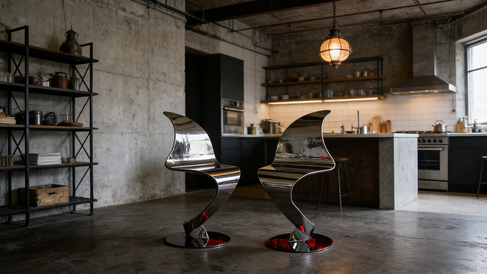 Steel Sculptural Chair 7