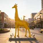 geometry giraffe sculpture