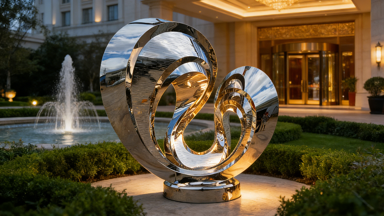 Abstract Loop Sculpture for Outdoor Public Spaces 5