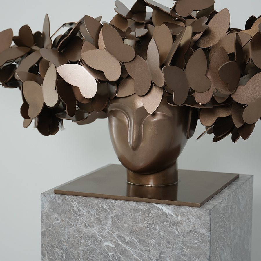 Butterfly Head Sculpture for Interior Décor 4