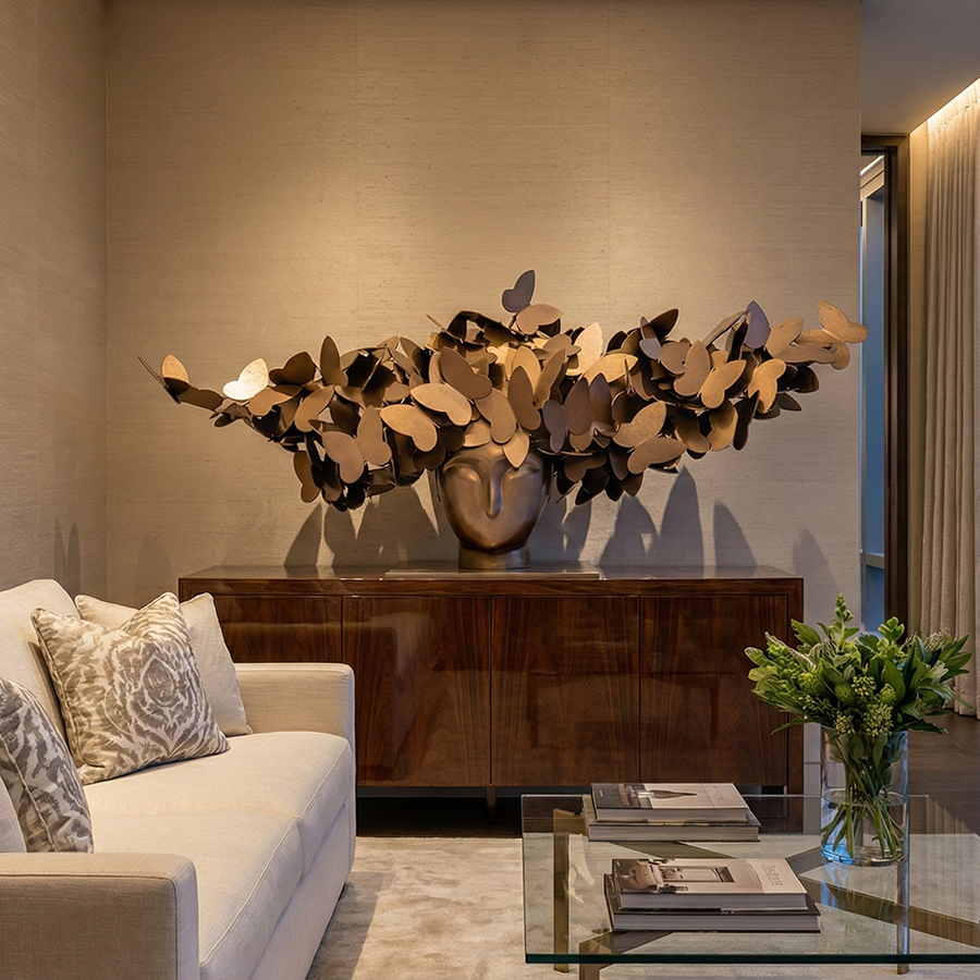 Butterfly Head Sculpture for Interior Décor 8