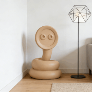 Fiberglass snake Sculpture for Interior Decor M