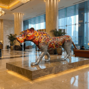 Leopard Sculpture for Hotel Lobby Interior Art 1 Leopard Sculpture for Hotel Lobby Interior Art 1