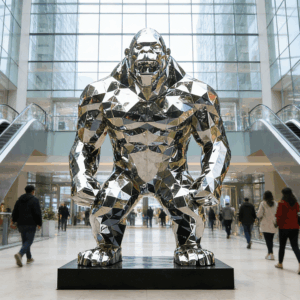 Metal King Kong Sculpture 7 Metal King Kong Sculpture 7