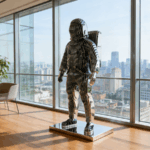 Sliced Astronaut Sculpture