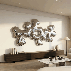 Mirror Polished Abstract Metal Wall Art 6 Mirror Polished Abstract Metal Wall Art 6