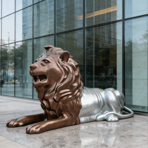 Steel Lion Sculpture Steel Lion Sculpture